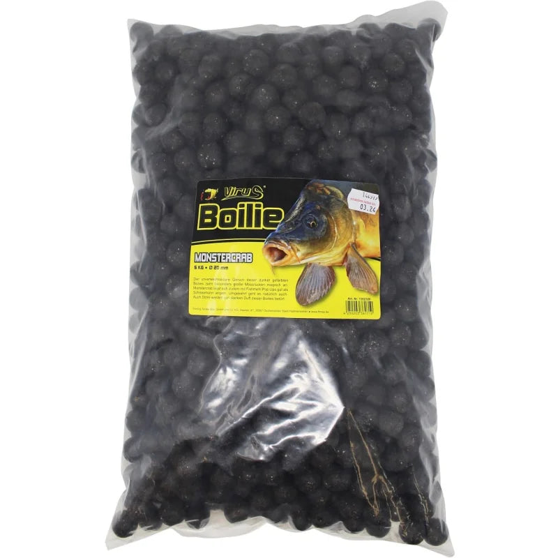 VIRUS Boilie 5kg Erdbeere MHD 03.2024